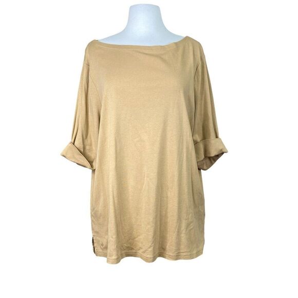 Lauren Ralph Lauren Tan Tee Size 3XL - Picture 1 of 6